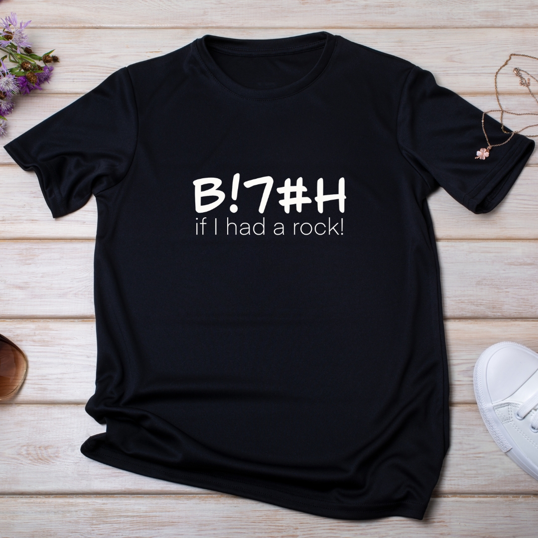 B!7#H if I had a Rock T-Shirt - Vinyl Print